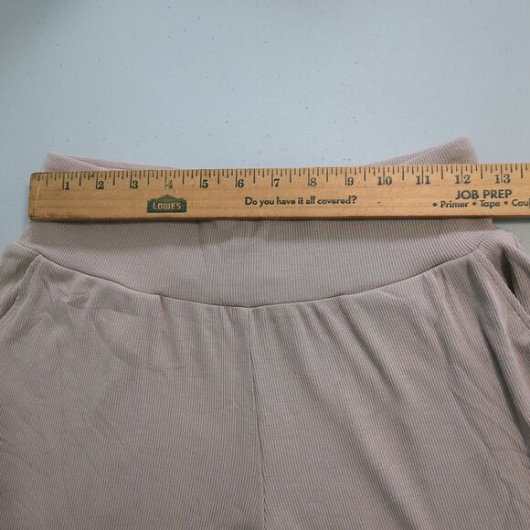 Cozy earth bamboo rib knit joggers pants new with tags small suede light brown - Picture 6 of 7